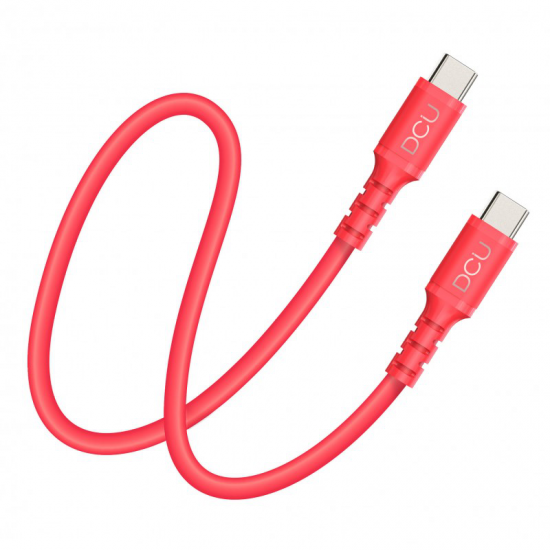 Cable Dcu USB C a USB C 1M rojo